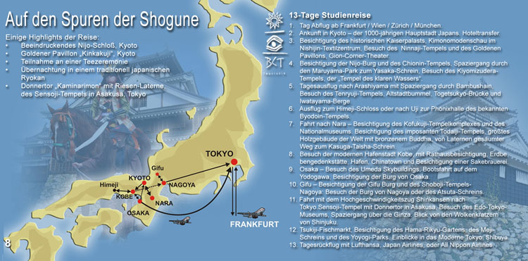 Auf den Spuren der Shogune