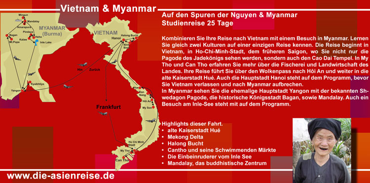 Auf den Spuren der Nguyen und Myanmar